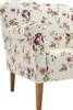 Close-up of a floral patterned armchair. Produktbild-Vorschau