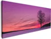 Wallario Premium Leinwandbild Mond und Baum am Abend bei Produktbild-Vorschau 1