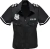 Kostüm Bluse "Polizistin" | Schwarz Größe: S/M Produktbild-Vorschau 3