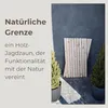 TIMBERMIK Jägerzaun 160–250 cm aus Kiefernholz – 101 cm Produktbild-Vorschau 3