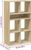 vidaXL Knihovna Sonoma dub 66x31x112 cm Materiál na bázi Náhled obrázku produktu 8