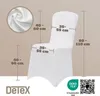 2x Housses de chaise élastiques blanc Noël mariages Voir les images du produit 3