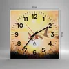 Wanduhr - Quadrat - Glasuhr - Vogel Natur Wasser - 30x30cm Produktbild-Vorschau 3
