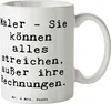 Mr. & Mrs. Panda Kaffeetasse Spruch Maler Rechnung - Weiß - Produktbild-Vorschau 1