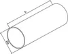 Canale rotondo V, Ø 104 x 500 mm 0622 Anteprima dell’immagine prodotto 3