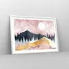 Gerahmtes Poster - Weißer Rahmen - Grafik Modern Landschaft Produktbild-Vorschau 8
