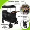 Wonderfold W4 Luxe Premium Kinderwagen für 4 Kinder / Bollerwagen - Farbe: Schwarz Produktbild-Vorschau