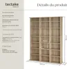 Étagère bibliothèque Stevie 105,5x19x136,5cm - Bois clair, Voir les images du produit 6