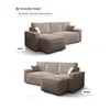 FEDVE Ecksofa Eldon L Form Sofa Schlaffunktion Bettkästen Produktbild-Vorschau 4