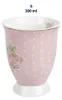 Clayre & Eef Tasse 300 ml Rosa Violett Porzellan Rosen Produktbild-Vorschau 2