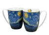 Duo hrnek na kávu sada 2 Van Gogh Starry Night z porcelánu, Náhled obrázku produktu 2