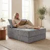 COSTWAY – rozkładana sofa 2 w 1, sofa podłogowa z polaru w Podgląd zdjęcia produktu 2