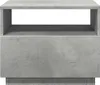 A concrete-effect side table with an open shelf and a drawer. Produktbild-Vorschau