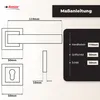 DOMINO Türgriff Drückergarnitur PZ - Profilzylinder Set | Produktbild-Vorschau 4