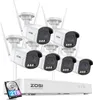 ZOSI 4MP WLAN Überwachungskamera Set für Außen – 6X WiFi Produktbild-Vorschau 1
