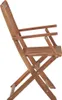 vidaXL Klappbare Gartenstühle 4 Stk. mit Kissen Massivholz Produktbild-Vorschau 5