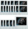 A collage of digital thermostats, showing multiple units and close-ups of the display and controls. Podgląd zdjęcia produktu
