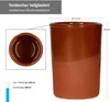 6er Ton-Becher Teilglasiert 180ml Mediterran Unikat Produktbild-Vorschau 4