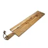 Tavola da portata XXL in teak con manico - 100 x 20 cm - Anteprima dell’immagine prodotto 5