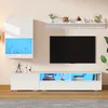 Set da parete TV Sweiko 175x39x34cm con vetrinetta (set Anteprima dell’immagine prodotto 5