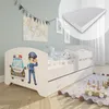 Kinderbett 80x160 cm mit Matratze und Schublade, Produktbild-Vorschau 1
