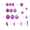 Relaxdays Weihnachtskugeln 72er Set, glitzernde, matte & Produktbild-Vorschau 4