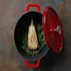 HENDI Emaillierter Gusseisentopf, 4,4L, Rot, Produktbild-Vorschau 11