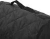 A close-up of a black quilted bag with a handle. Produktbild-Vorschau