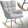 tectake® Schaukelstuhl Torve 68 x 96 x 97 cm, Belastbarkeit Produktbild-Vorschau 1