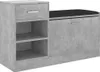 vidaXL Schoenenkast, betonkleur, 94,5 x 31 x 57 cm, Productafbeelding-voorbeeld 1
