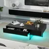 Tavolino COSTWAY con illuminazione a LED, tavolino da Anteprima dell’immagine prodotto 2