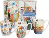 DUO | Pohár - Porcelánový pohár - 4 x 360 ml - Súprava 4 Náhľad obrázku produktu 1