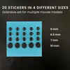 kwmobile 20x Mouse Feet Sticker für Universal Gaming Mouse Produktbild-Vorschau 6