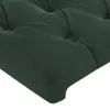 Kopfteil Dunkelgrün 160 x 7 x 118/128 cm Samt Produktbild-Vorschau 4