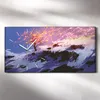 Leinwand Wanduhr Wandkunst Uhr Geräuschlos 60x30 Gemälde Produktbild-Vorschau 2