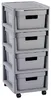 Curver Scaffale Grigio Armadio 4 Cassetti 4x11 L Anteprima dell’immagine prodotto 2