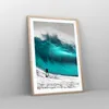 Gerahmtes Poster - Rahmen in heller Eiche - Surfen Welle Produktbild-Vorschau 8