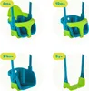 A collage of four different configurations of a baby swing, each labeled with an age recommendation. Anteprima dell’immagine prodotto