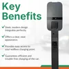 Supporto Peblar Wallbox nero - colonna di montaggio in Anteprima dell’immagine prodotto 9