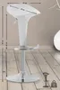 CLP Barhocker Saddle mit drehbarem Kunsttoffsitz und Produktbild-Vorschau 3