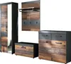 trendteam Garderobe 4-teilige Kombination Indy Graphit Grau Produktbild-Vorschau 2