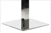 The base of a table leg made of polished stainless steel, shown against a white background. Anteprima dell’immagine prodotto
