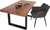 Esstisch Akazie Nussbaum 180 x 90 cm massiv gerade Produktbild-Vorschau 2