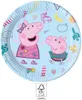 Procos Peppa Pig , Teller, Rund, Papier, Mehrfarbig, Produktbild-Vorschau 2