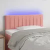 vidaXL LED Kopfteil Rosa 80x5x78/88 cm Samt Produktbild-Vorschau 2