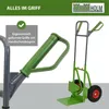 Sackkarre Stahl 200 kg 112,5 cm Höhe große klappbare Produktbild-Vorschau 6