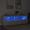 vidaXL Sideboard mit LED-Leuchten Weiß 202x37x67 cm Produktbild-Vorschau 7