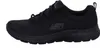 A side view of a black Skechers Flex Appeal 4.0 Brilliant View shoe. Voir les images du produit