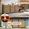 Stojan na palivové drevo vonkajší kovový pozinkovaný Náhľad obrázku produktu 4