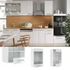 Küchenglasschrank Vicco Fame-Line Weiß Hochglanz 40 cm, Produktbild-Vorschau 2